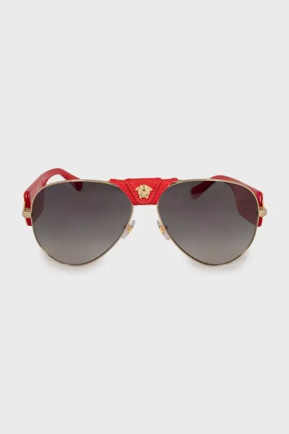Sunglasses with red temples