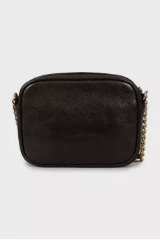 Crossbody bag decorated with wool