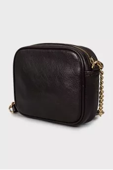 Crossbody bag decorated with wool