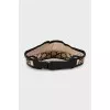 Braided visor in signature print