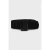 Wide suede belt
