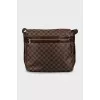 Men's checkered crossbody bag