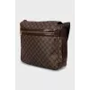 Men's checkered crossbody bag