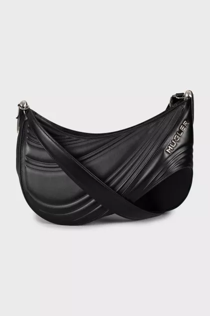 Bag with embossed pattern and tag
