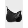 Bag with embossed pattern and tag