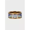 Gold ring with abstract design
