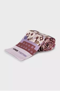 Silk scarf in signature print