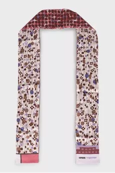 Silk scarf in signature print