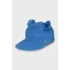 Blue cap decorated with ears