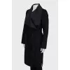 Two-tone wrap coats