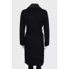 Two-tone wrap coats