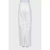 Ripped effect palazzo jeans