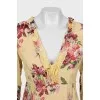 Floral ruffle dress