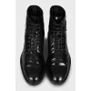 Men's insulated boots with patches