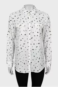 Printed straight-fit shirt
