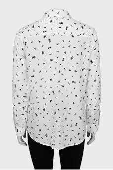Printed straight-fit shirt