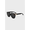 Wayfarer sunglasses with gold detailing