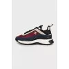 Mixed color sneakers with logo