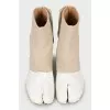 Textile split toe ankle boots
