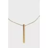 Yellow gold capsule pendant