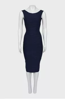 Bodycon dress with back zip