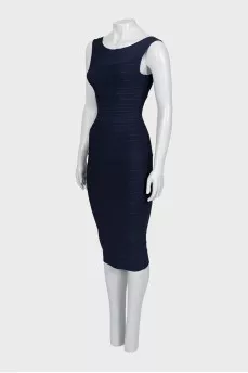 Bodycon dress with back zip