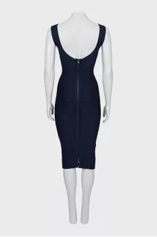 Bodycon dress with back zip