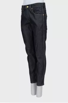 Cropped skinny jeans with tag