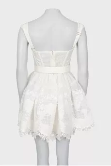 Mini dress decorated with beads