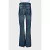 Blue high waist flared jeans