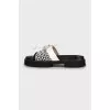 Black and white print slides