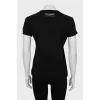 Fitted T-shirt with embellished logo