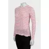 Striped linen long sleeve
