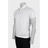Men's polo with contrasting edges