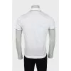 Men's polo with contrasting edges