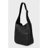 Leather shoulder bag LE 5 À 7