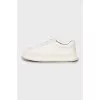 White sneakers with chunky soles