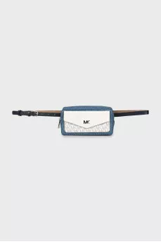 Belt bag with silver logo