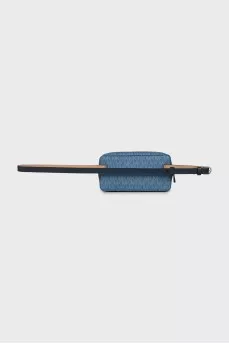 Belt bag with silver logo