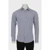 Men's fine striped shirt