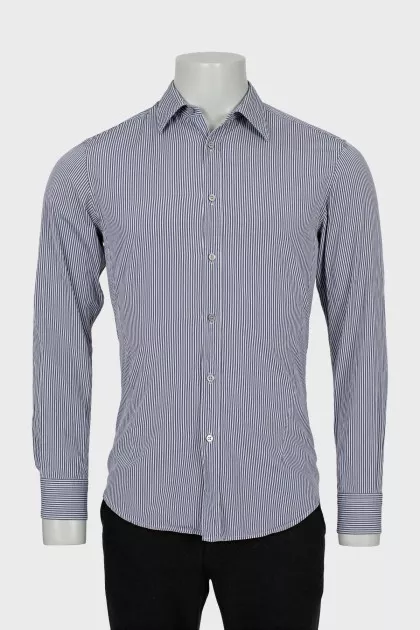 Men's fine striped shirt