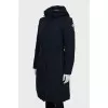 Navy blue fitted parka