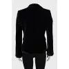 Velor jacket with pockets