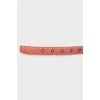 Pink leather belt