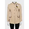 Long jacket with decor
