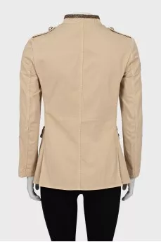 Long jacket with decor
