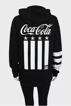 Longline sweatshirt with back print