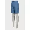Men's linen shorts with arrows