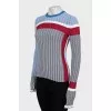 Combined ribbed jumper