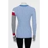 Combined ribbed jumper